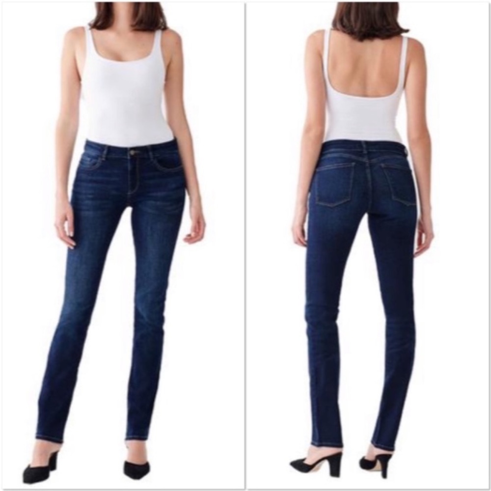DL1961 Coco Curvy Straight Dark Wash Jean
